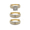 LADIES TRIO SET 1.00CT ROUND DIAMOND 10K YELLOW GOLD