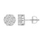 LADIES  EARRINGS 0.15CT ROUND DIAMOND 14K WHITE GOLD