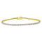 LADIES  BRACELET 1.00CT ROUND DIAMOND 14K YELLOW GOLD(SI QUALITY)