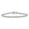 LADIES BRACELET 2.00CT ROUND DIAMOND 14K WHITE GOLD