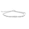 LADIES BRACELET 0.10CT ROUND DIAMOND STERLING SILVER/WHITE GOLD